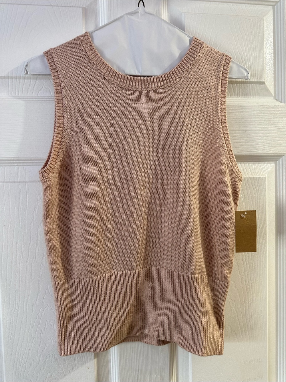 RACHEL Rachel Roy Lightweight Knit Crewneck in Blush